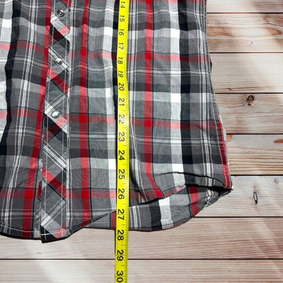 Rock & Roll Cowboy Multicolor Plaid Shirt Size Small - Picture 4 of 6